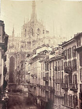 Rare 19th Late Architecture Photo Milan Dome Landscape Cathedral Church Italy picture