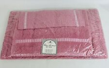 Vintage Cannon Mills Bath Towel Set 0f 3 Fashion Assortment Pink Cotton New picture