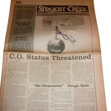 Vintage 1973 Straight Creek Journal Denver Newspaper Ravi Shankar Marijuana Ad picture