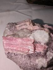 216g Natural pink tourmaline quartz crystal mineral specimen Reiki healing picture