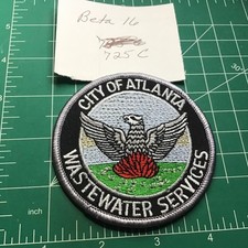 BUREAU OF WASTE WATER SERVICES SEWER PATCH SHOULDER CREST ATLANTA GA EAGLE picture