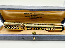 UNIVERSAL 18K ROLLED GOLD OVERLAY SAFETY FOUNTAIN PEN IN BOX picture