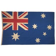 Large Vintage Sewn Cotton Flag Australia Banner Old Cloth Antique Union Jack picture