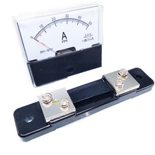 Analog Panel AMP Current Ammeter Meter Gauge DH-670 0-50A DC & Shunt picture
