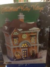 Heartland Valley Christmas Village 1ST SAVINGS & LOAN BANK Porcelain Lighted picture