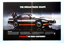 1983 Pontiac Trans Am Vintage The Lady In Black Original Print Ad 2 Page picture