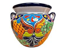 Talavera Michoacana Planter Pot Mexican Pottery Hand Painted Home Decor 15