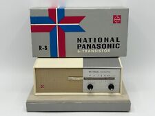 Vintage 1965 National Panasonic Model R-8 AM 6 Transistors Radio w/Earbud READ picture