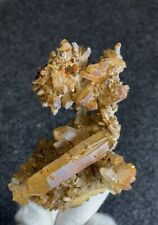 185 GM Golden Quartz Crystals Mineral Specimen From Baluchistan Pakistan picture