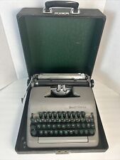 Vintage 1954 Smith Corona Sterling Super Typewriter With Tweed Case. VGC picture