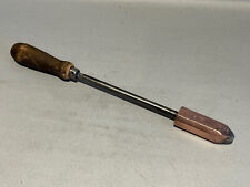 Vintage Electric Materials Co. #2 Copper Head Soldering Iron w/ Wood Handle- 14