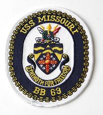 USS MISSOURI US USN UNITED STATES NAVY EMBROIDERED PATCH 4 INCHES picture