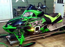 Arctic Cat Firecat Sabercat Graphics wrap kit F5 F6 F7 2003 - 2006 #3333 Green picture