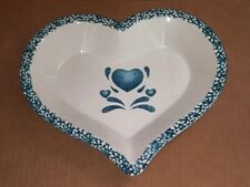Pie Plate Corelle Blue Hearts Spongeware - Stoneware Baking Dish picture