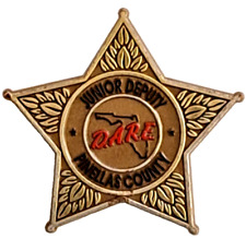vintage Junior Deputy D.A.R.E. plastic badge Pinellas County Florida picture