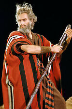 Charlton Heston as Moses holding staff The Ten Commandments 11x17 Mini Poster picture