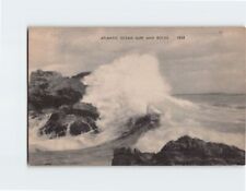 Postcard Atlantic Ocean Surf and Rocks USA North America picture
