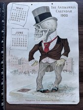 2 Antikamnia Calendar Pages 1900 1901 Button Melody Codeine Victorian Gothic picture