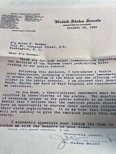 1963 US Senate letter concerning Bible reading in school, J. Glen Beall. picture