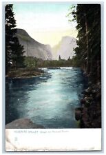 Yosemite Valley California CA Postcard Dawn Merced River c1905 Raphael Tuck Sons picture