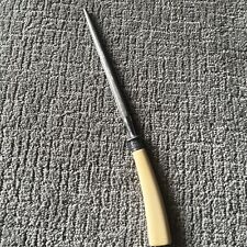 Antique LEE’S Sharpening Knife Honing Rod 13” Ornate Sterling Silver Handle picture
