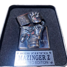 Mazinger Z Rocket Punch Metal Surprise Black Zippo Japan picture