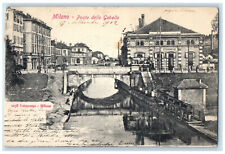 1902 Ponte Delle Gabelle Milan Italy Economiche Building Posted Postcard picture