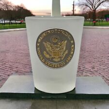 Washington D.C. United States of America Seal Frosted Souvenir Shot Glass picture