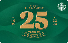 Starbucks card korea 2024 Starbucks 25th Anniversary Card no charge picture