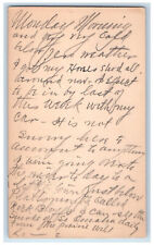 1892 Monay Morning Col Weather Star Fancy Cancel Omaha Nebraska NE Postal Card picture