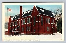 Meriden CT-Connecticut, Lutheran Immanuel Church, Antique Vintage Postcard picture