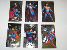 1994 SUPERMAN MAN OF STEEL PLATINUM COLLECTORS SPECTRA ETCH FOIL 6 CARD SET picture