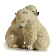  5.5 Inch Animal Figurine Two Polar Bear Cubs Collectible Display  picture