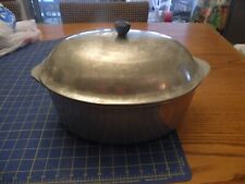 VINTAGE Household institute cooking utensils Aluminum Oval Roaster Pan / LID 15
