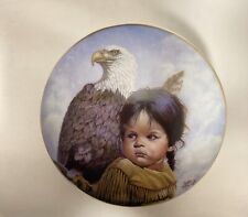 Trinket Music Box Gregory Perilla Brave And Free Eagle Native  Girl  picture