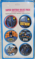 Vintage Super Button Value Value Pack Factory Sealed Batman picture