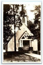 Paynesville Minnesota MN RPPC Photo Postcard Assembly Ground Chapel 1945 Antique picture