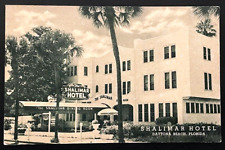 Daytona Beach Florida Shalimar Hotel UNUSED 1950's Picture Photo Postcard RPPC picture
