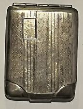 Antique English Sterling Silver Match Safe Pocket Vesta picture