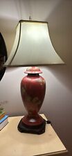 Asian Style Lamps Vintage Heavy Duty Matching Pair picture