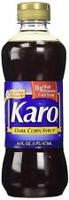 Karo Dark Corn Syrup, 16 fl. oz. Plastic Bottle 0 High Fructose MAR 2024 picture