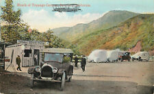 Postcard Mouth Of Topanga Canyon Topanga Service Station M Kashower Biplane picture