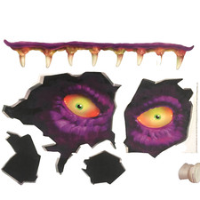 Creepy Toilet Monster--CRAPPER CREATURE--Wall Floor Ceiling Horror Sticker Cling picture