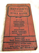 Saddler's Railroad  timetable 1959 Eastern and South eastern Rate area manual picture