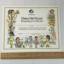 Daisy Girl Scout Beginning Certificate Card Stock 10in x 8in picture