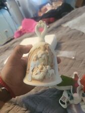 Vintage HOMCO Beautiful Nativity Bell 3D Raised Images Christmas Decor 6