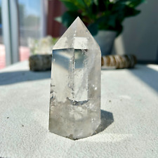 260G Natural Clear Quartz Crystal Energy Tower Point Reiki Healing 5th picture