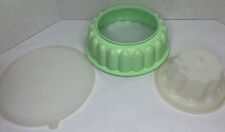 Vintage Tupperware 3-Piece JELLO Mold Mint Green Ice Ring (1202, 1201, 1203) picture