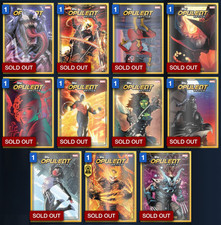 Topps Marvel Collect 2023 Opulent Optics Base Gold RARE SET + AWARD | DIGITAL picture