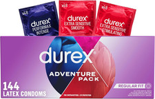 Condoms Variety Adventure Pack, Mix of Extra Sensitive Smooth & Stimulating & P picture